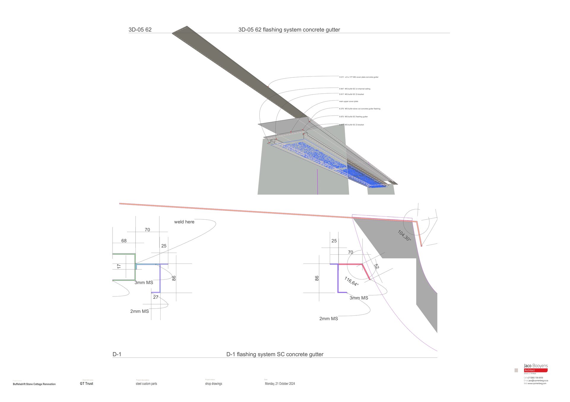 Point cloud — gutter detail